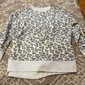 Cheetah sweatshirt.